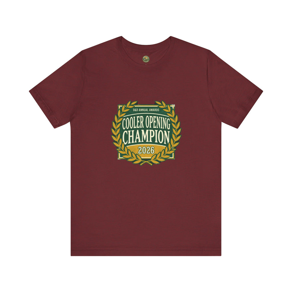 Cooler Opening Champion Tee - Vintage Fake Award