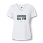 Same Foursome, More Wine V-Neck Tee — Back Nine Bettys