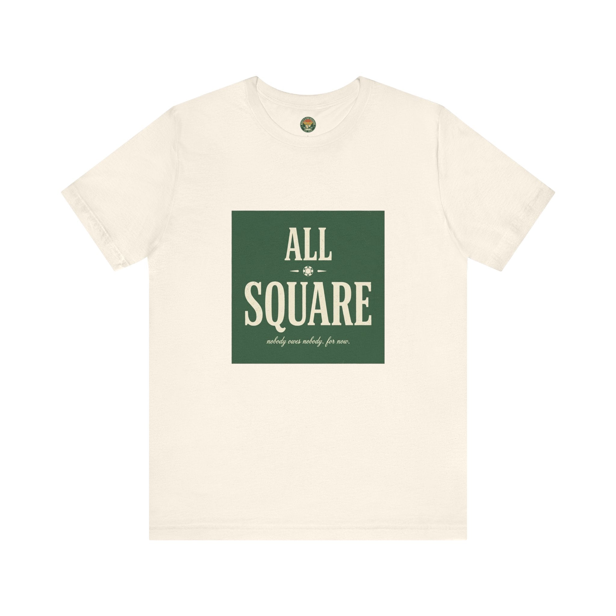 All Square Tee — Golf Match Play Typography