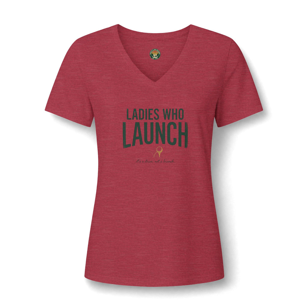 Ladies Who Launch V-Neck Tee — Back Nine Bettys