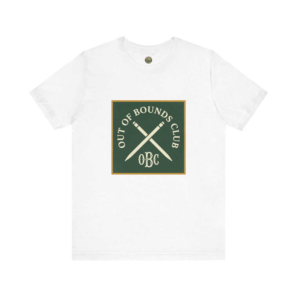 Out of Bounds Club Tee - Crossed Stakes Heraldic Mark