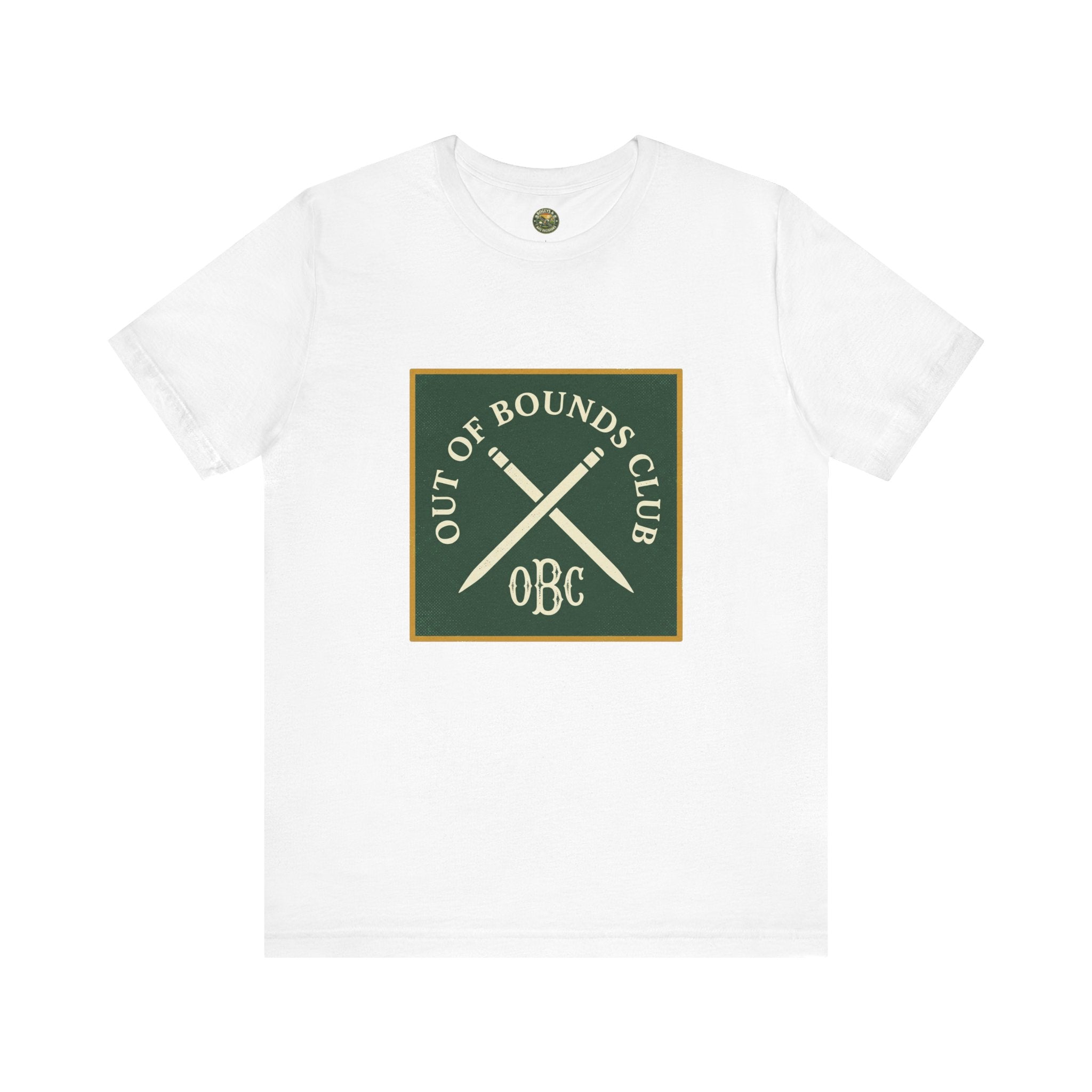 Out of Bounds Club Tee - Crossed Stakes Heraldic Mark