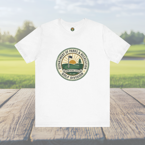 Parks & Rec Golf Division Tee — Vintage Municipal Seal