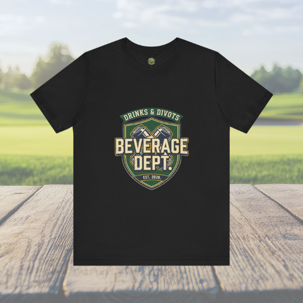 D&D Beverage Department Tee — Crossed Beer Cans Crest