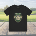 D&D Beverage Department Tee — Crossed Beer Cans Crest