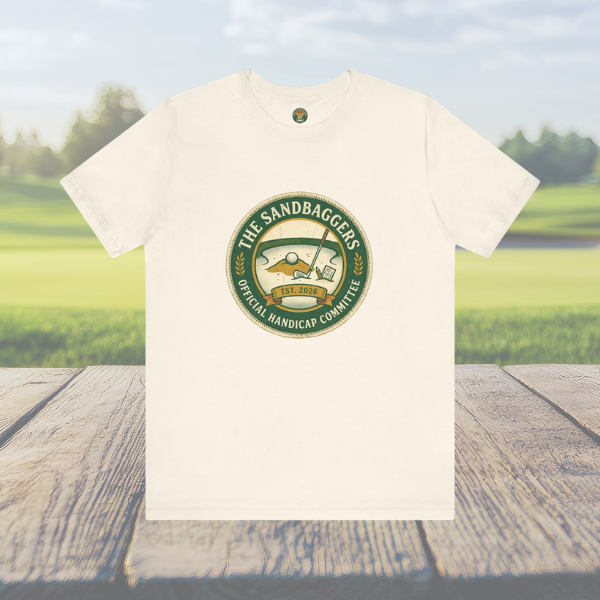 The Sandbaggers Tee — Official Handicap Committee Badge