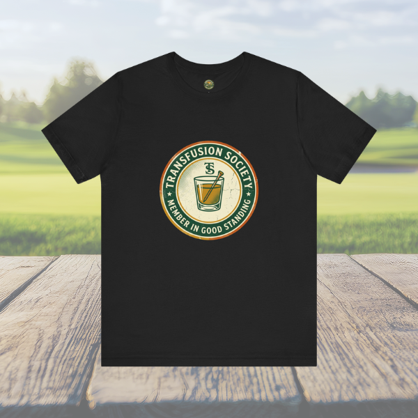 Transfusion Society Tee - Vintage Golf Cocktail Badge