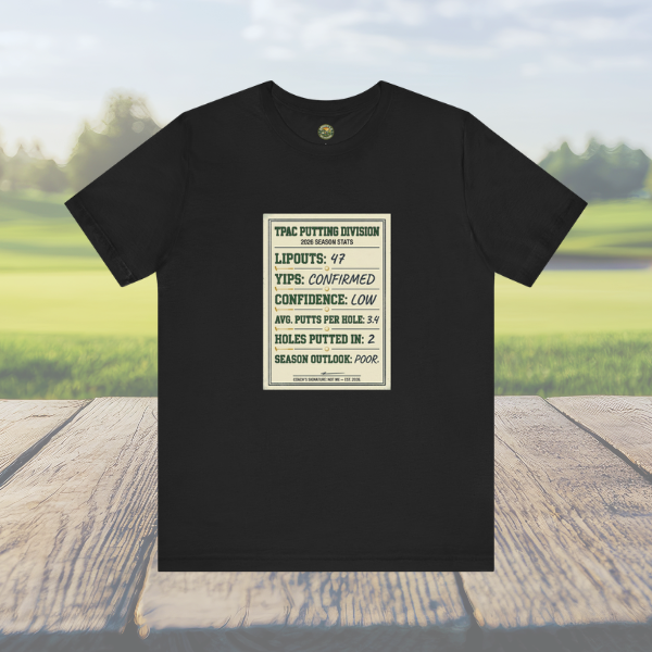 TPAC Putting Stats Sheet Tee — 2026 Season