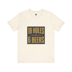 18 Holes, 6 Beers - Vintage Golf Tee