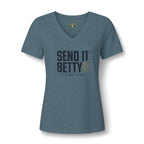 Send It, Betty V-Neck Tee — Back Nine Bettys