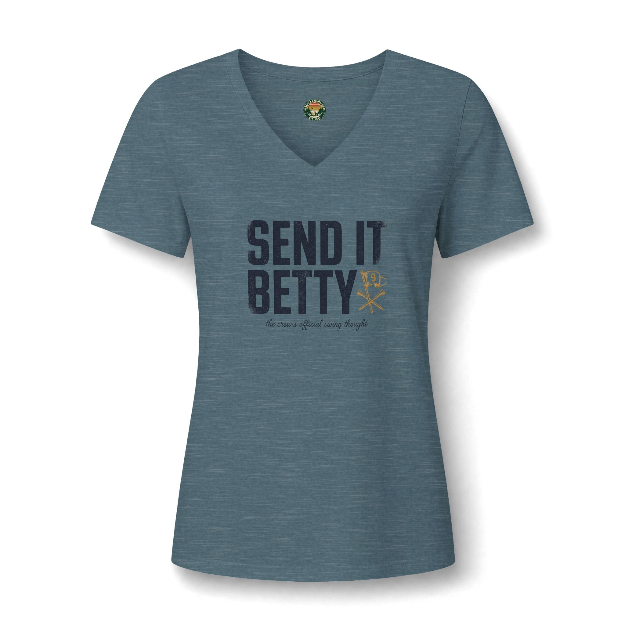 Send It, Betty V-Neck Tee — Back Nine Bettys