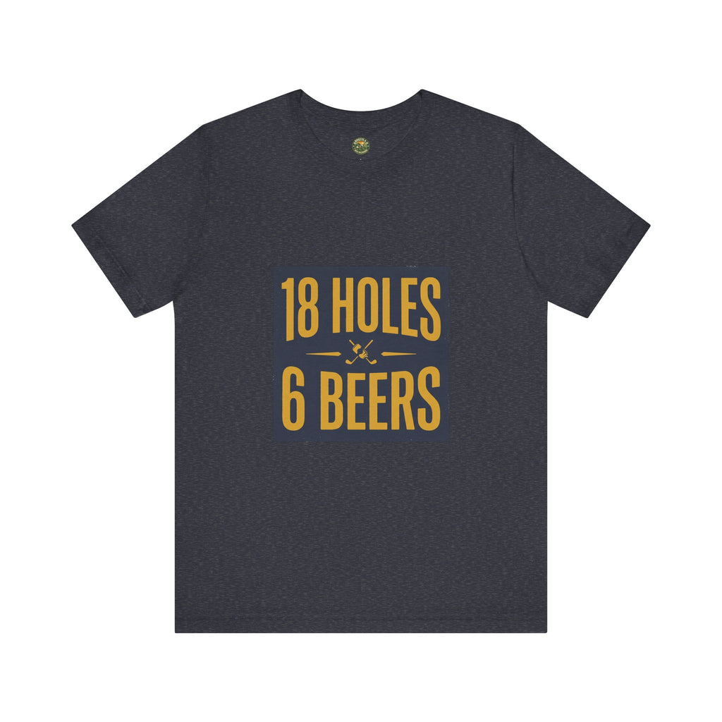 18 Holes, 6 Beers - Vintage Golf Tee