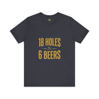 18 Holes, 6 Beers - Vintage Golf Tee