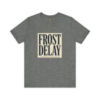 Frost Delay Tee — Early-Morning Golf Typography