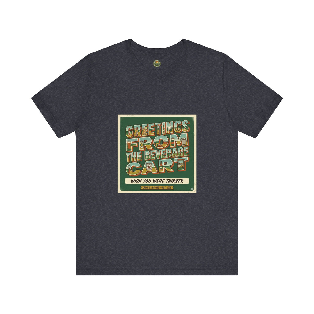 Greetings From The Beverage Cart — Vintage Postcard Tee