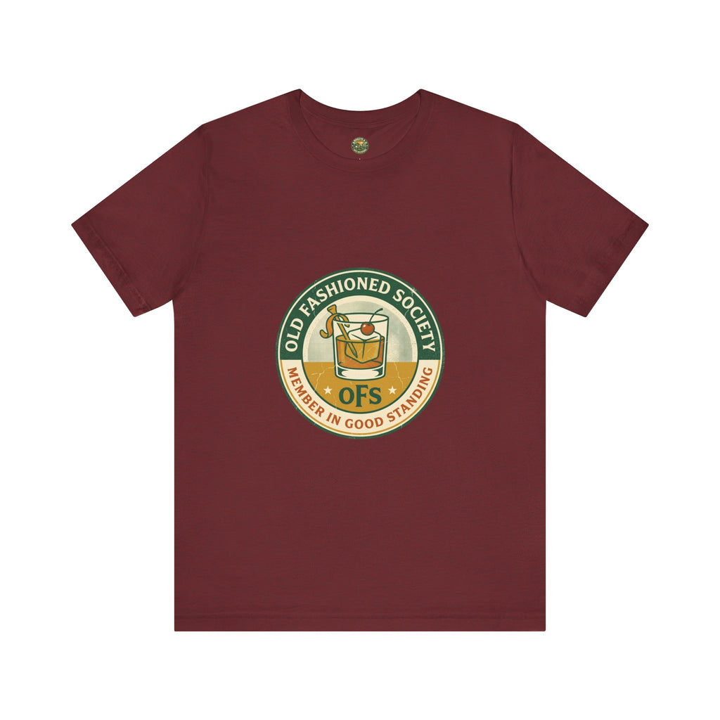 Old Fashioned Society Tee - Cocktail Badge