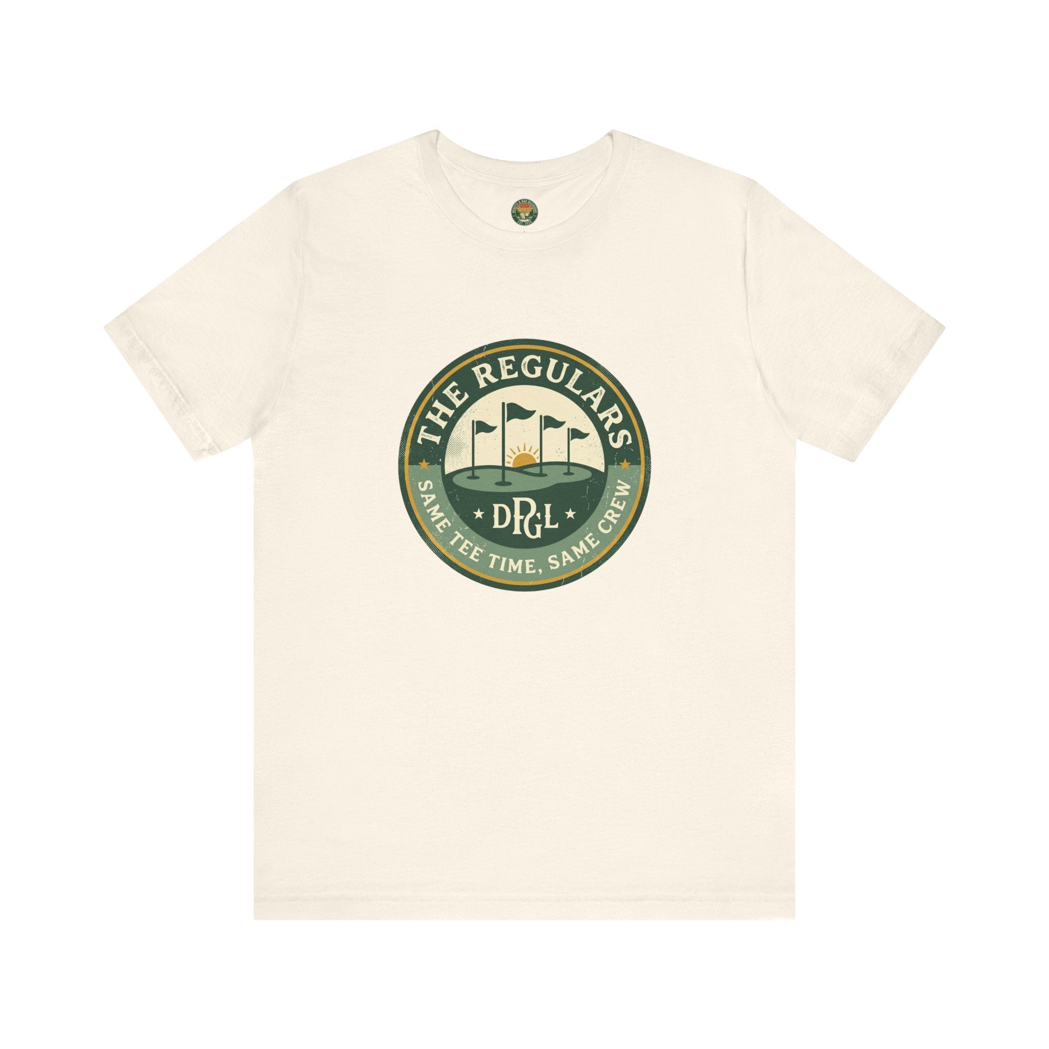 The Regulars Tee — Same Foursome Member Badge