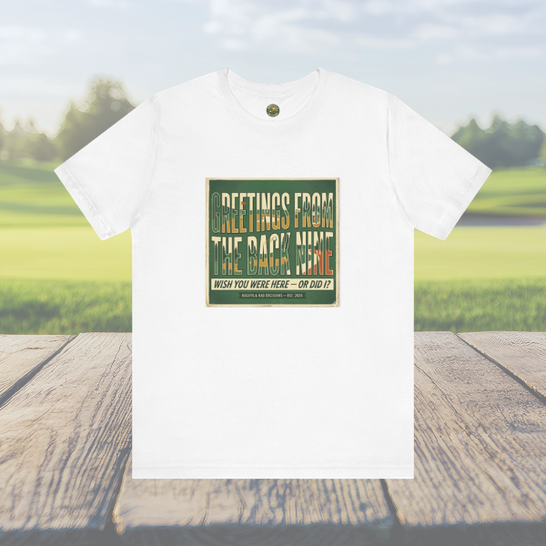 Greetings From The Back Nine — Vintage Postcard Tee