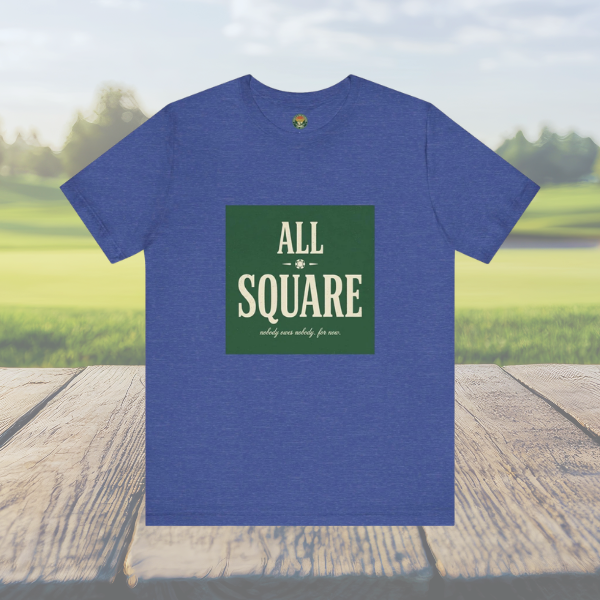 All Square Tee — Golf Match Play Typography