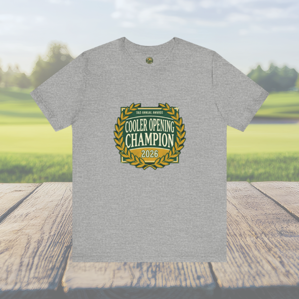 Cooler Opening Champion Tee - Vintage Fake Award