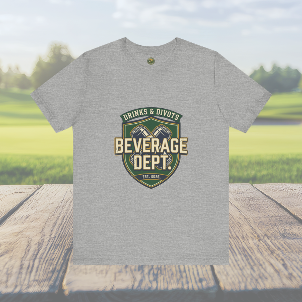 D&D Beverage Department Tee — Crossed Beer Cans Crest