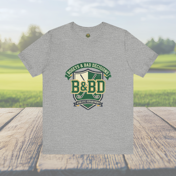 B&BD Athletic Dept Tee — Crossed Clubs Crest