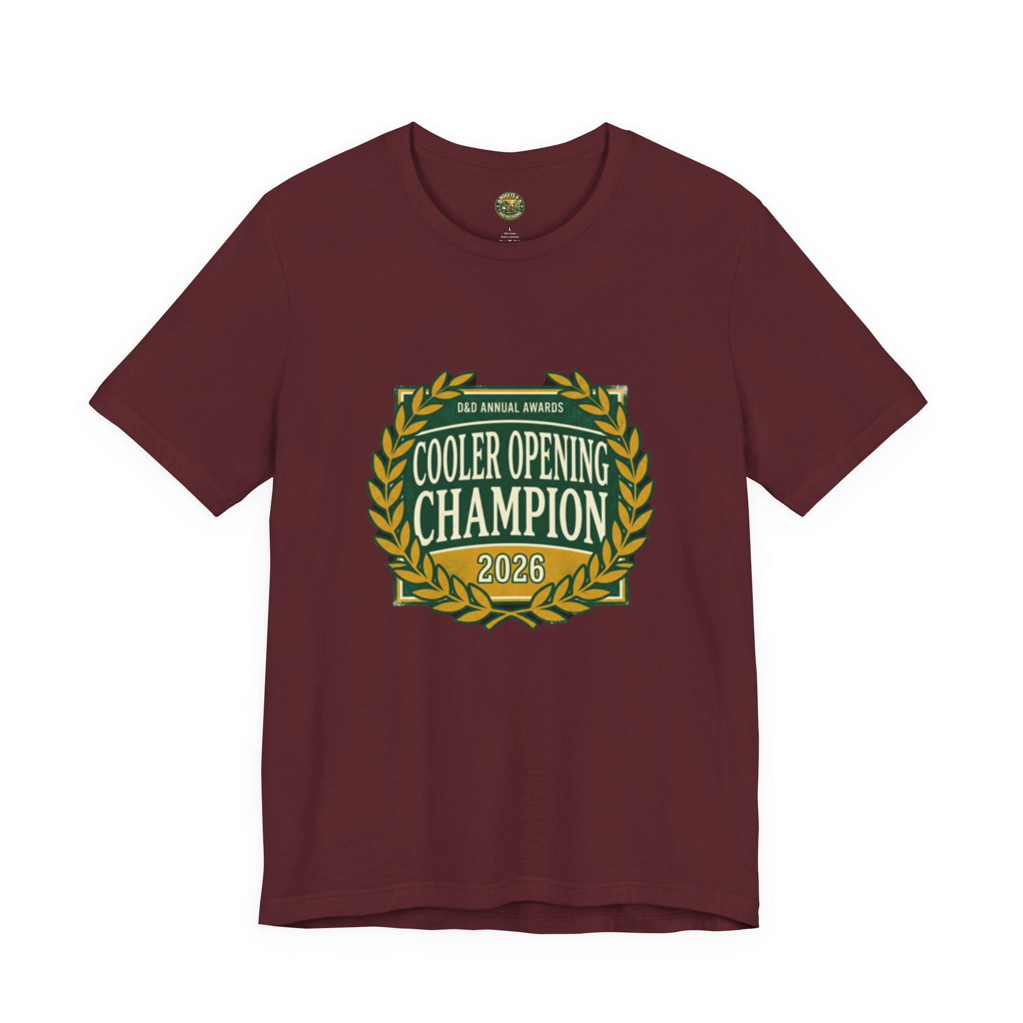 Cooler Opening Champion Tee - Vintage Fake Award