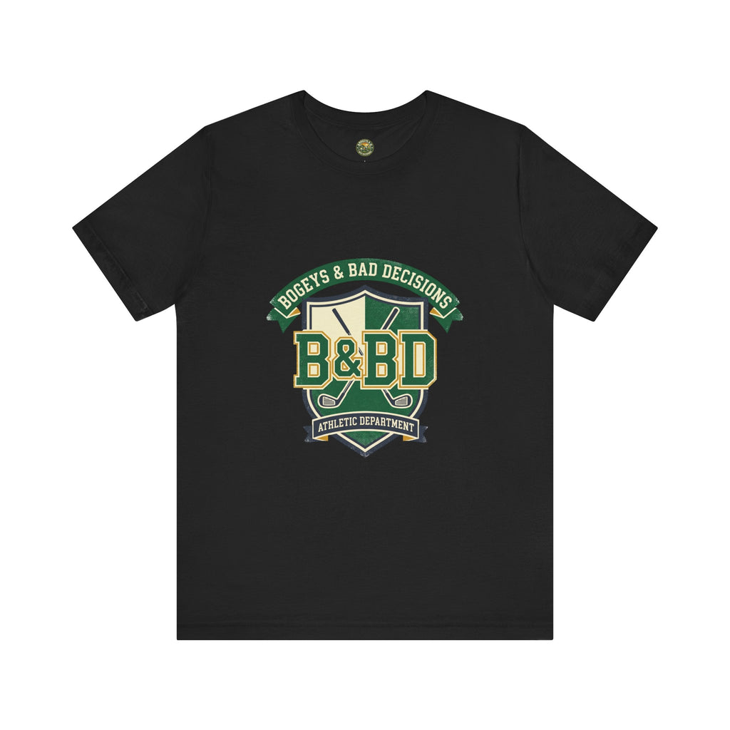 B&BD Athletic Dept Tee — Crossed Clubs Crest