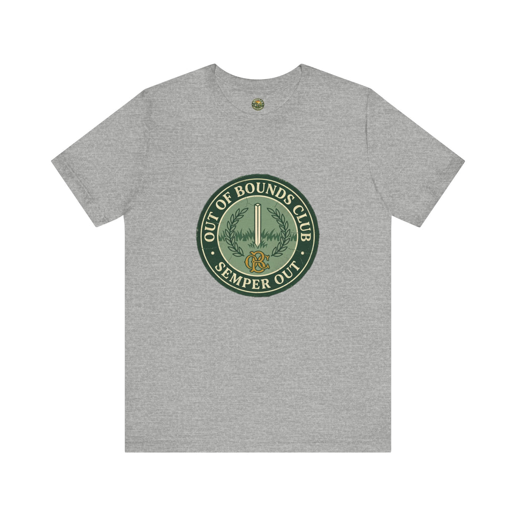 Semper Out Tee - OBC Fake Latin Motto Badge