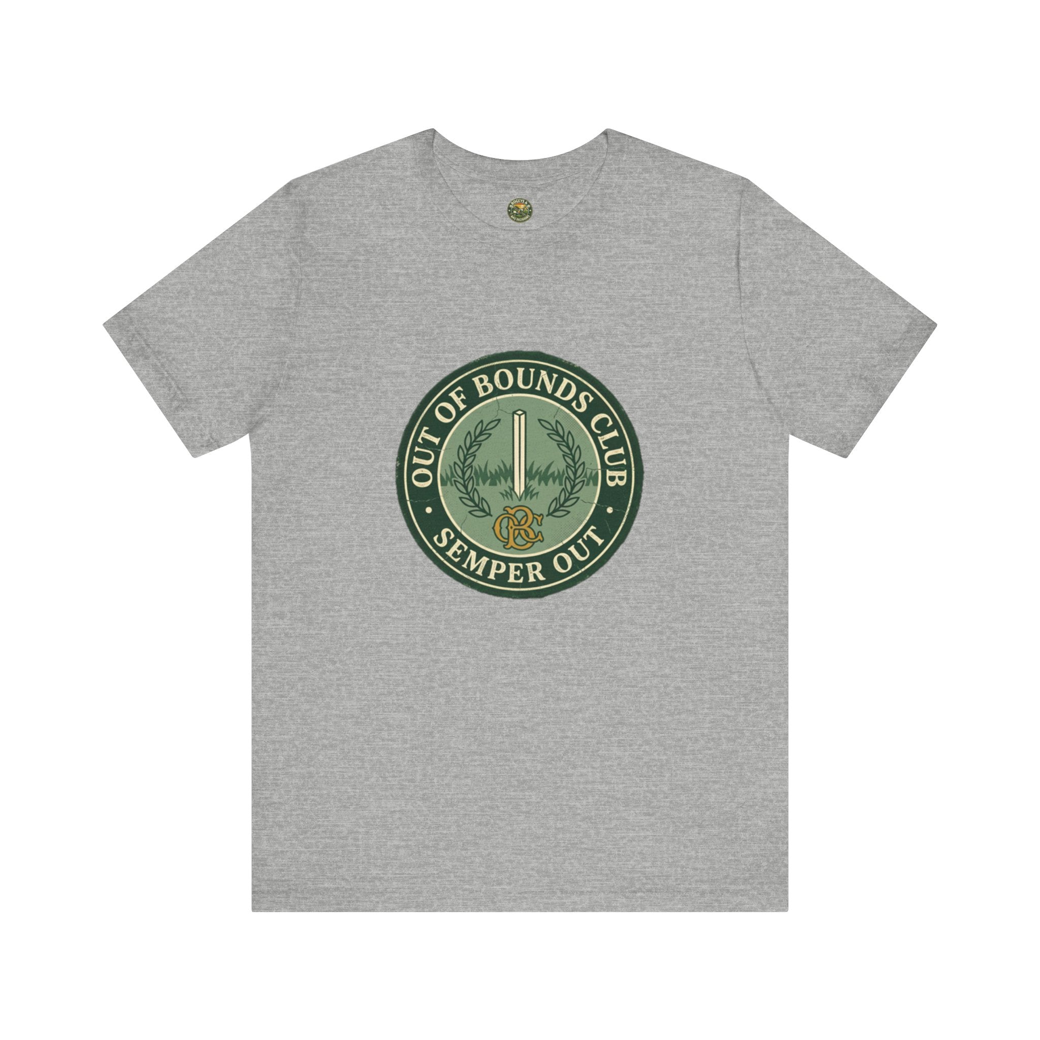 Semper Out Tee - OBC Fake Latin Motto Badge