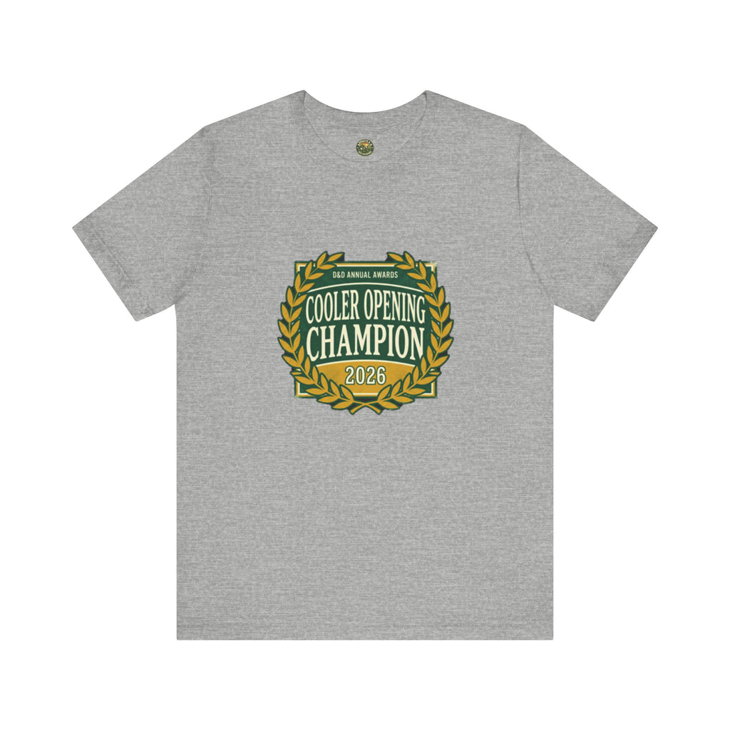 Cooler Opening Champion Tee - Vintage Fake Award
