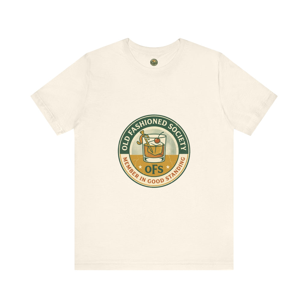 Old Fashioned Society Tee - Cocktail Badge
