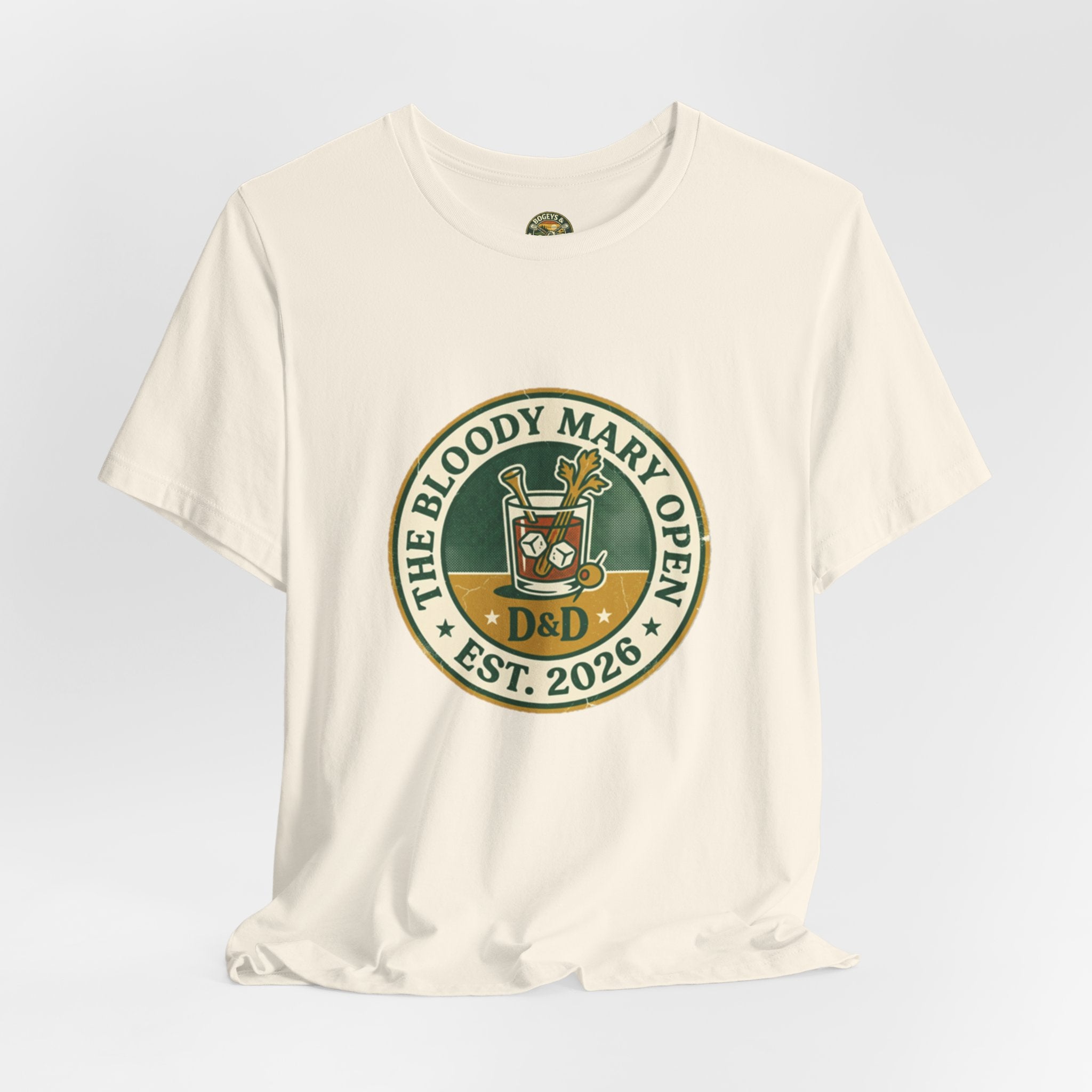 The Bloody Mary Open Tee — Vintage Morning Round Badge