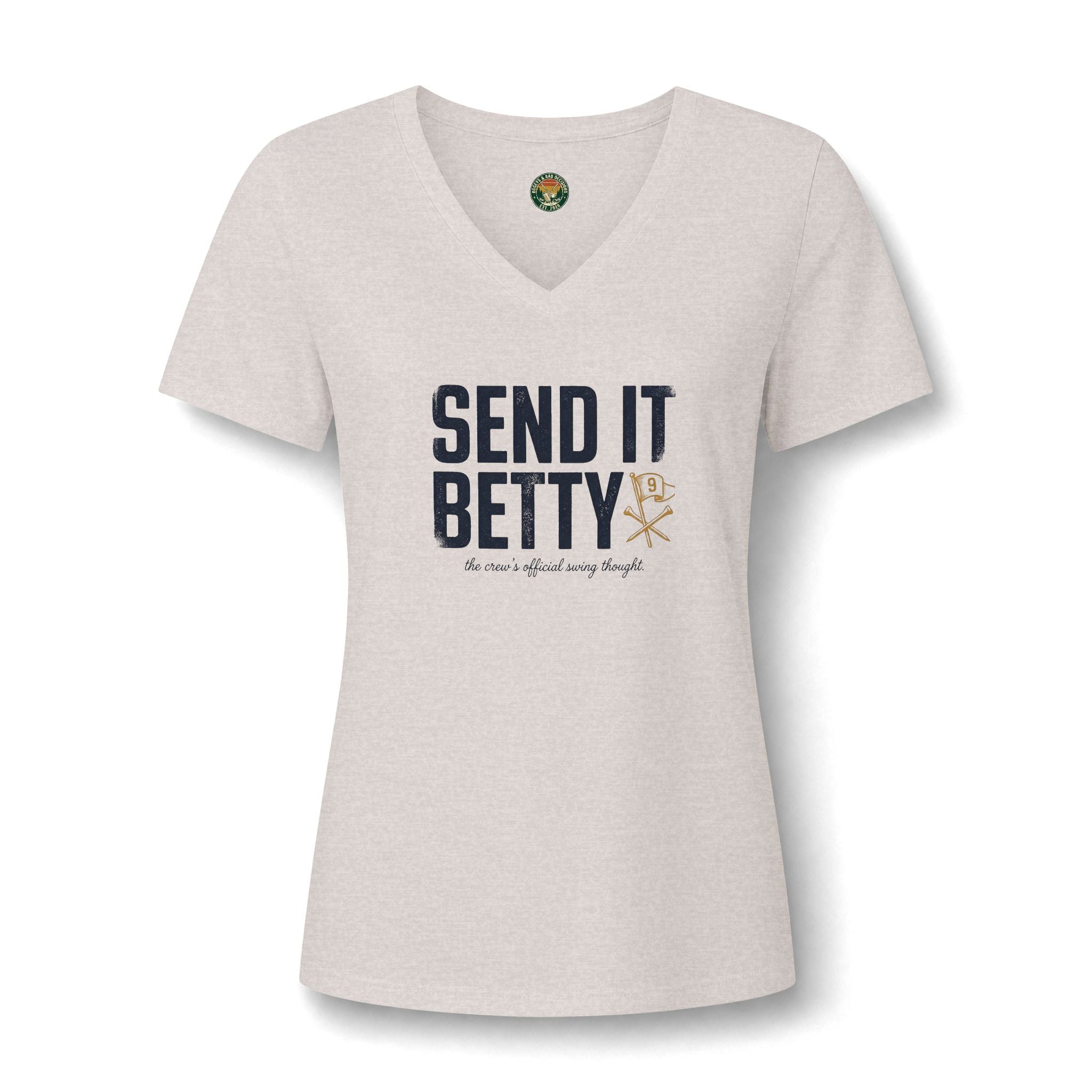Send It, Betty V-Neck Tee — Back Nine Bettys