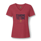 Standing Tee Time V-Neck Tee — Back Nine Bettys
