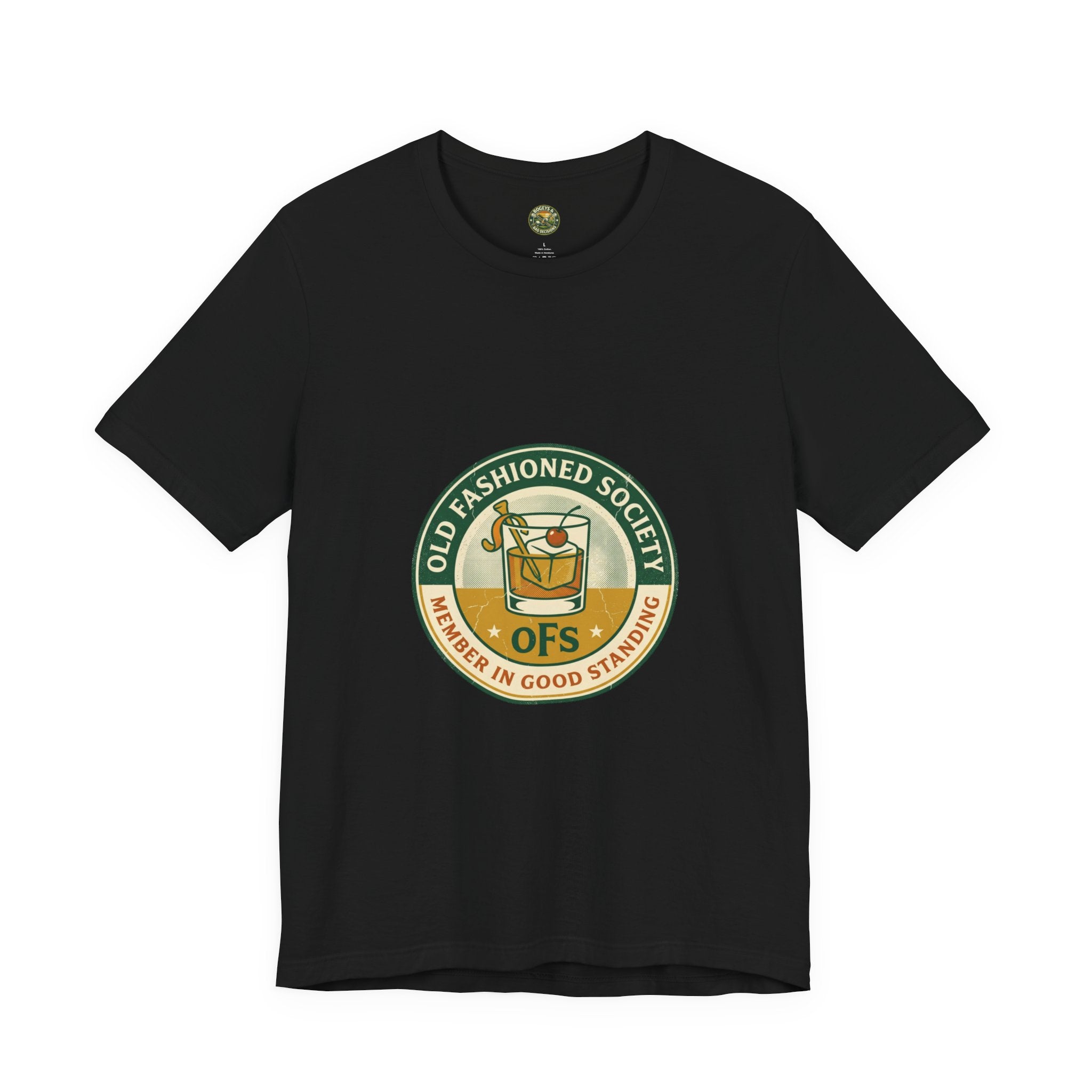 Drinks & Divots Old Fashioned cocktail golf t-shirt