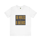 18 Holes, 6 Beers - Vintage Golf Tee