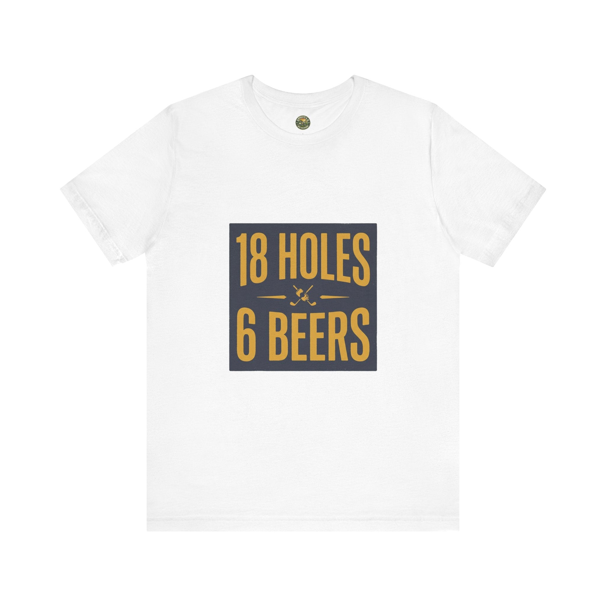 18 Holes, 6 Beers - Vintage Golf Tee