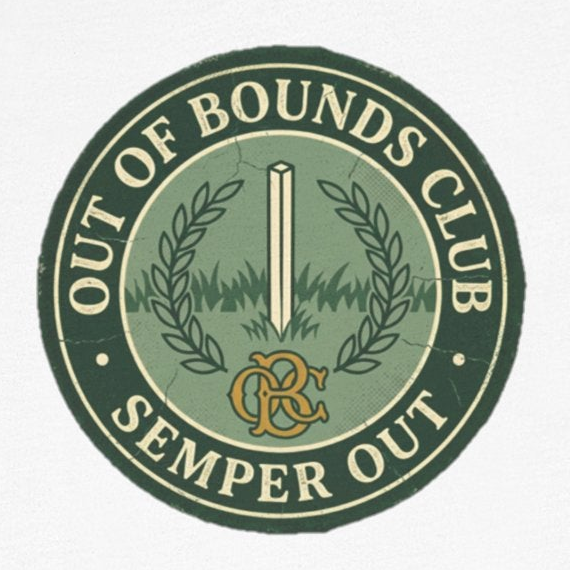 Semper Out Tee - OBC Fake Latin Motto Badge
