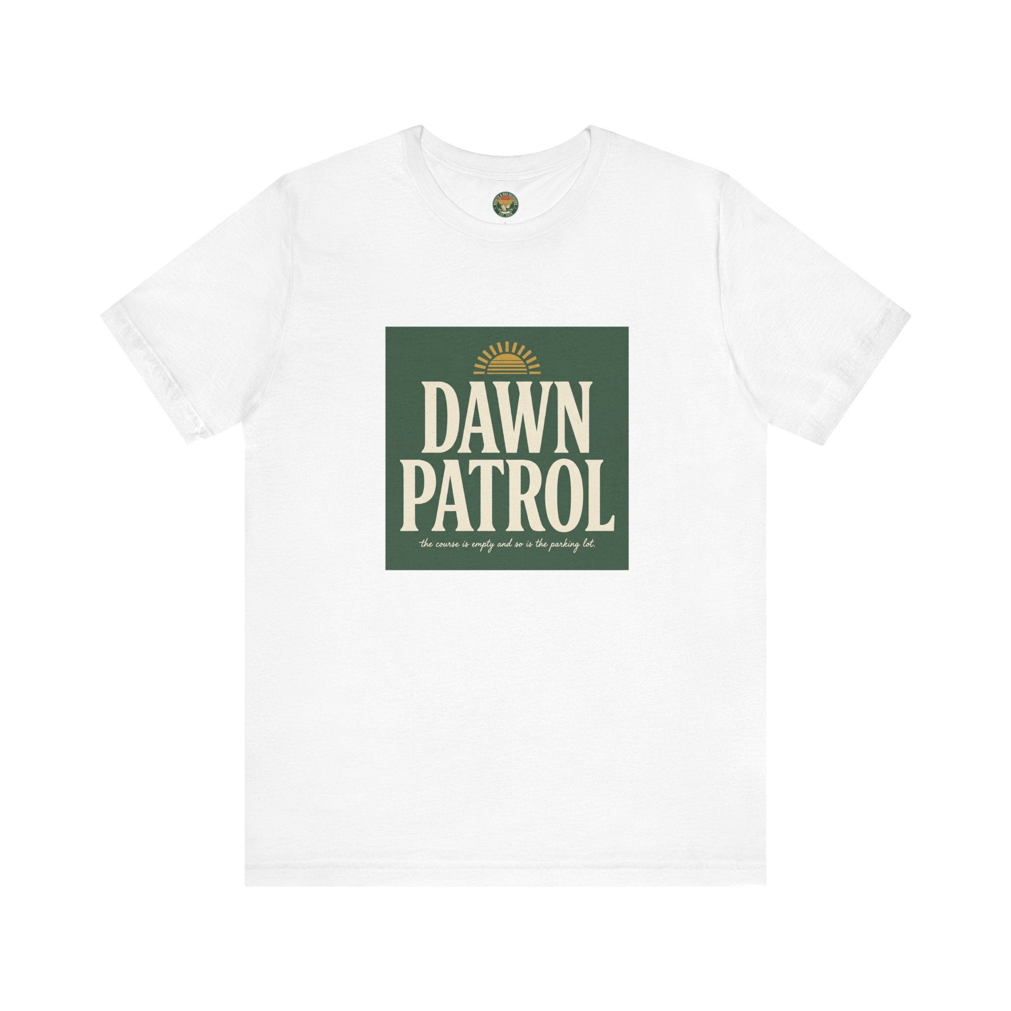 Dawn Patrol Tee — Vintage Sunrise Typography