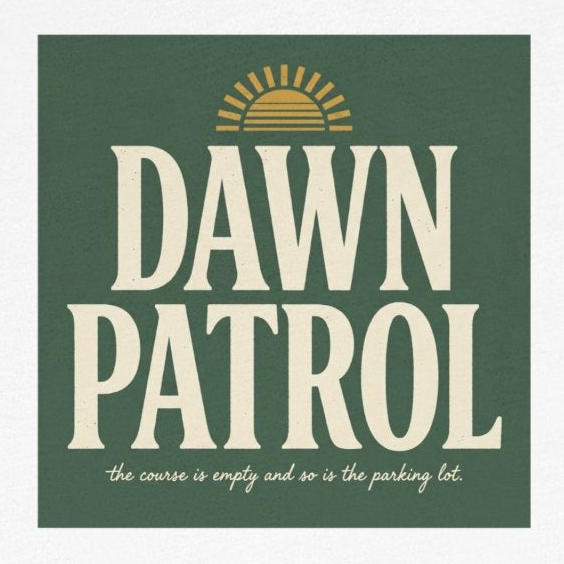 Dawn Patrol Tee — Vintage Sunrise Typography