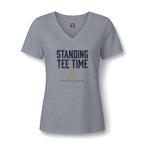 Standing Tee Time V-Neck Tee — Back Nine Bettys
