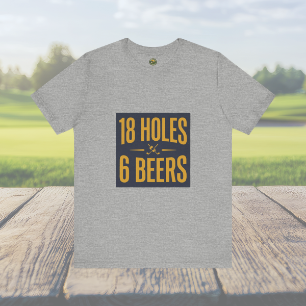 18 Holes, 6 Beers - Vintage Golf Tee
