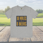 18 Holes, 6 Beers - Vintage Golf Tee