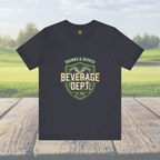 D&D Beverage Department Tee — Crossed Beer Cans Crest