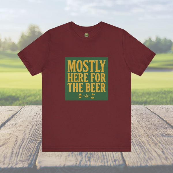 Mostly Here for the Beer - Vintage Golf Tee