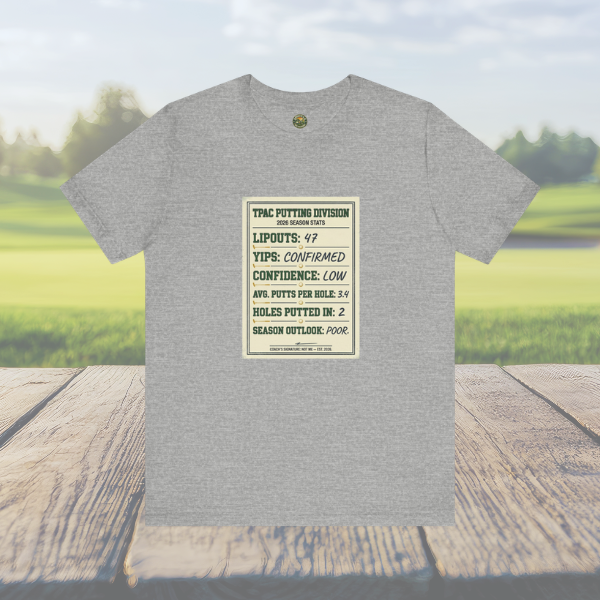 TPAC Putting Stats Sheet Tee — 2026 Season