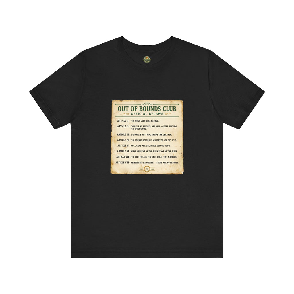 OBC Club Bylaws Tee — Vintage Fake Rulebook