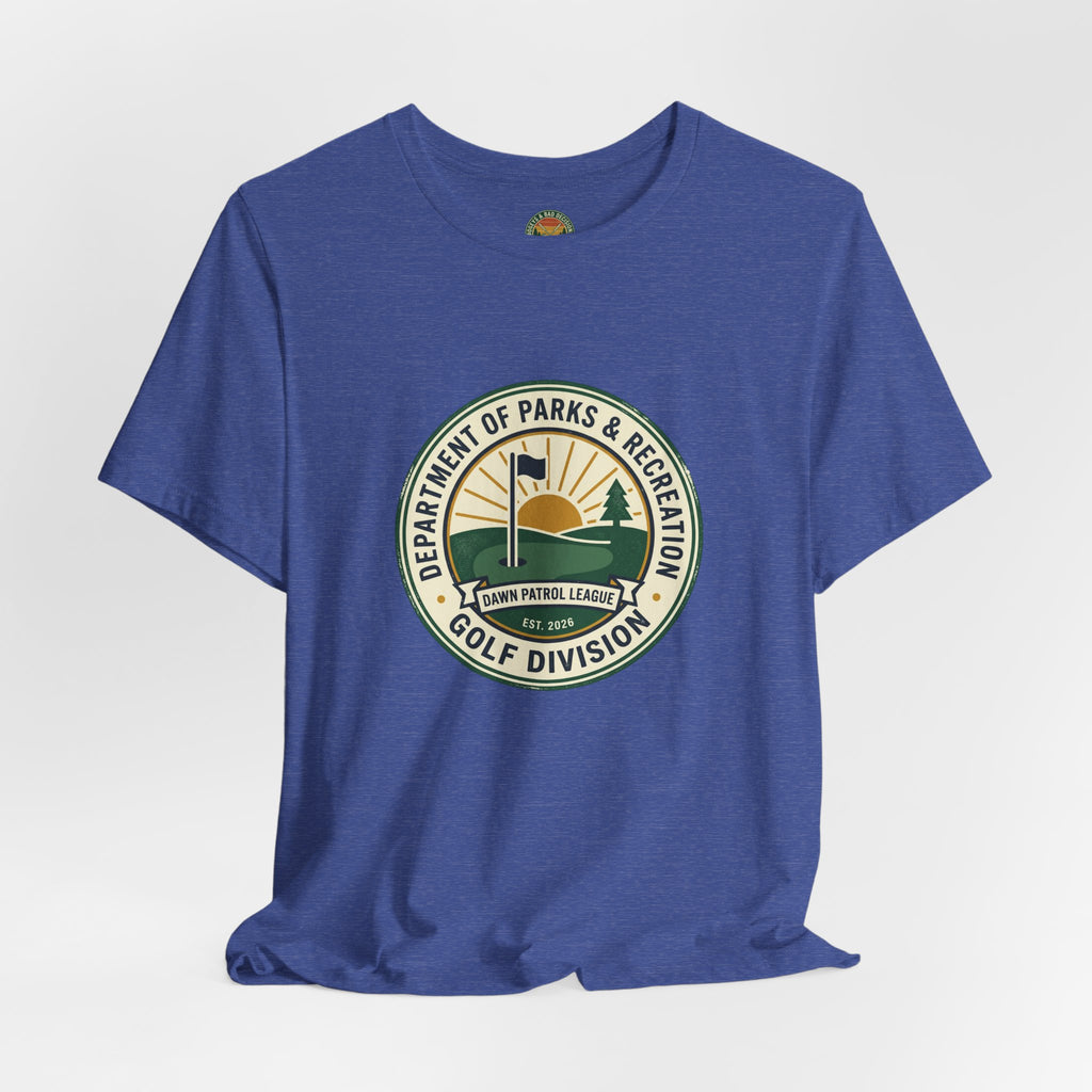 Parks & Rec Golf Division Tee — Vintage Municipal Seal