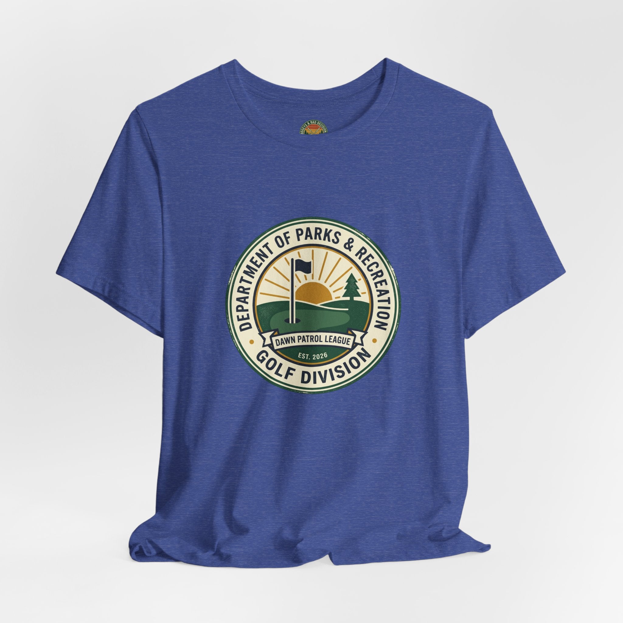 Parks & Rec Golf Division Tee — Vintage Municipal Seal